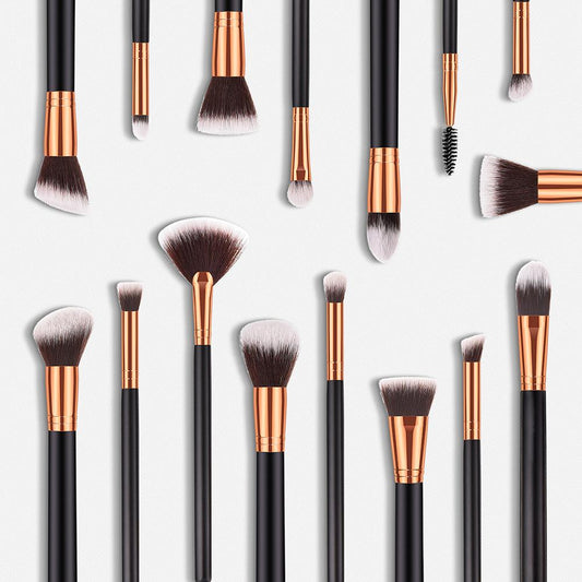16pc Kabuki Makeup Brush Set