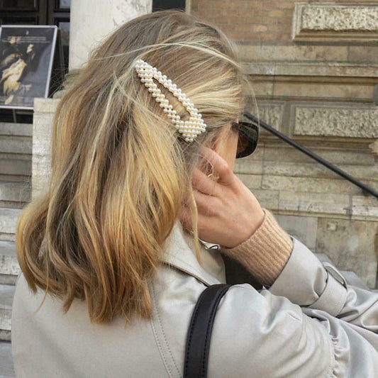3 Pearl Hair Clips