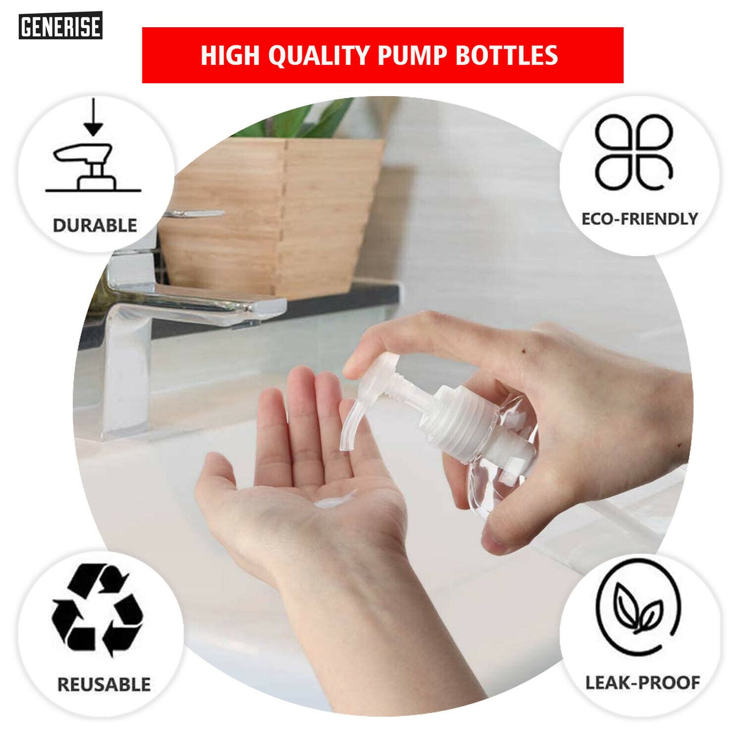 500ml Clear Empty Bottle and Pump