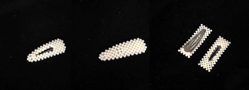 3 Pearl Hair Clips
