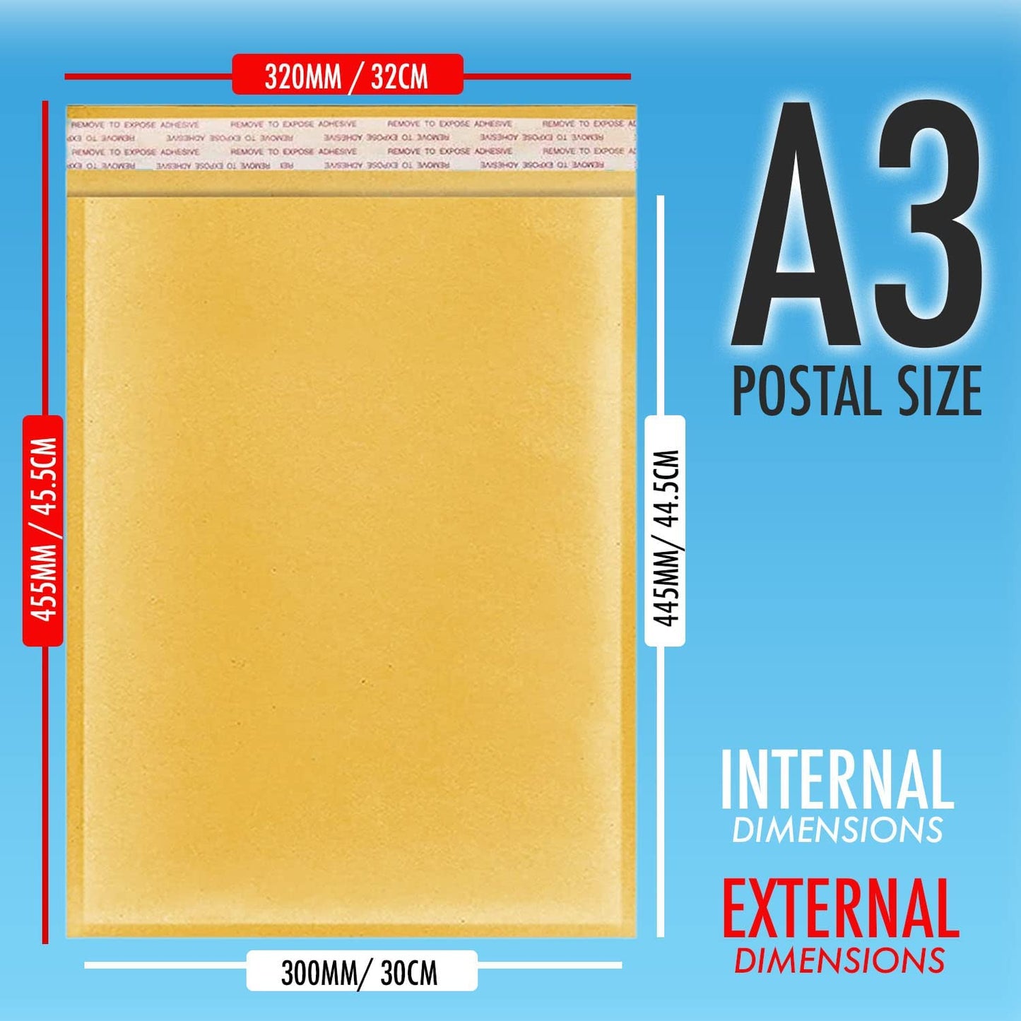 A3 Padded Envelopes