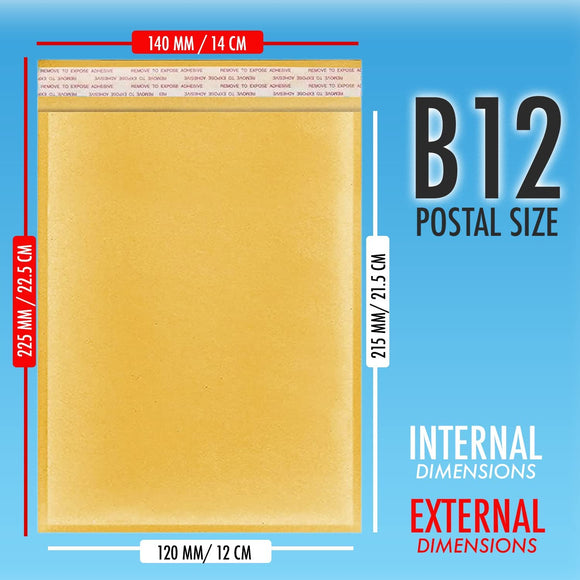 B12 Padded Envelopes