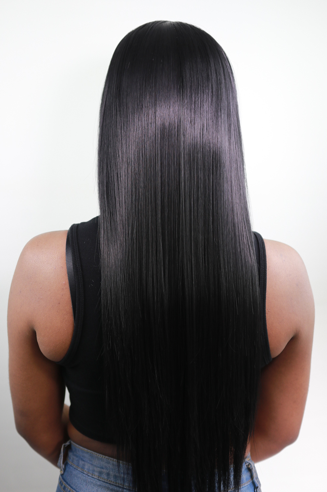 Chioma Long Straight Black Wig