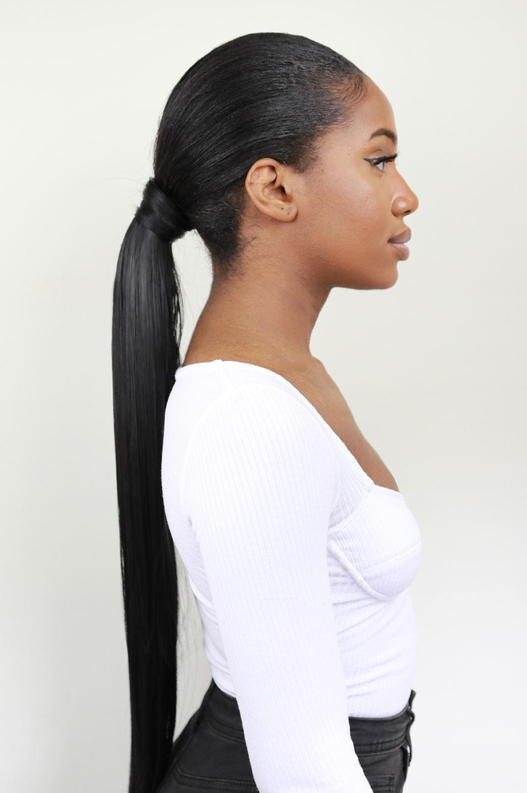 Coco Long Straight Black Ponytail