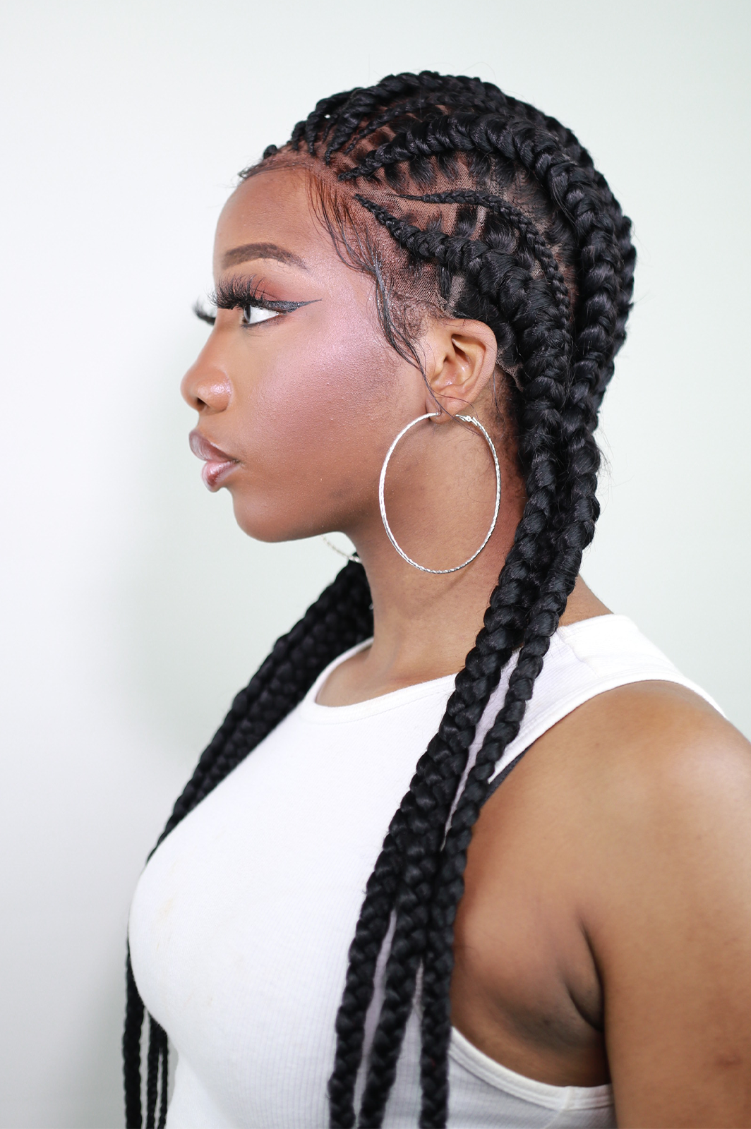 Derin Long Jumbo Braided Black Wig