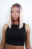 Dumebi Medium Straight Ash Blonde Wig