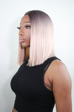 Dumebi Medium Straight Ash Blonde Wig