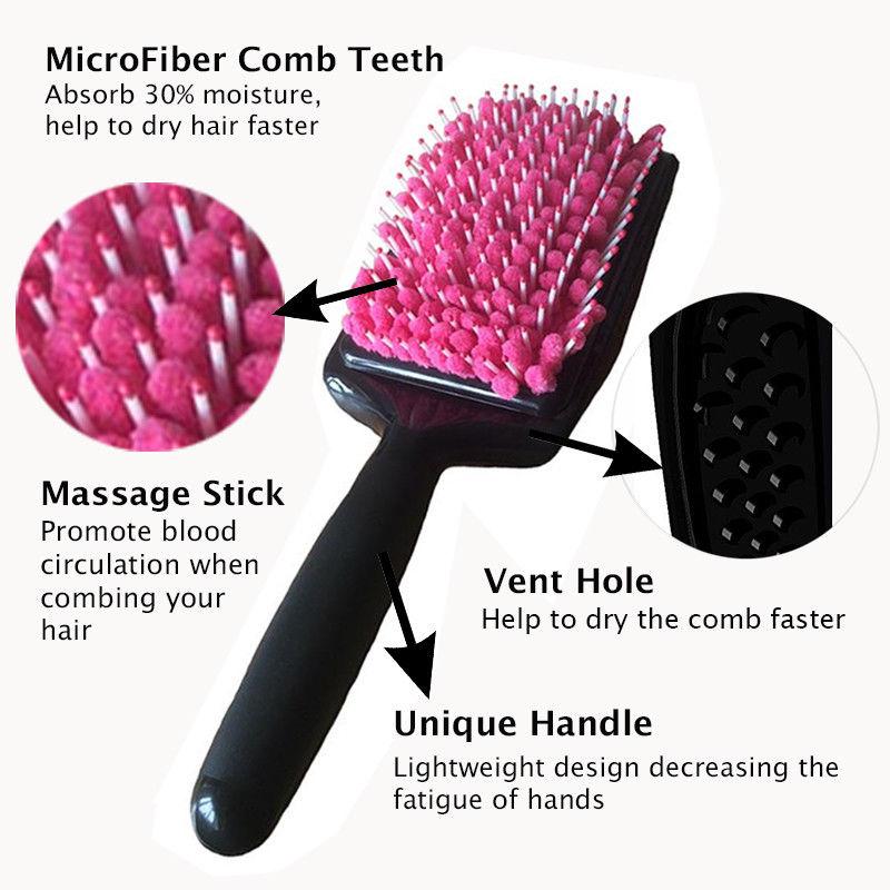 Miss Pouty Fast Dry Hair Brush