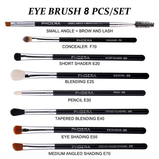 8 Piece Makeup Brush Set