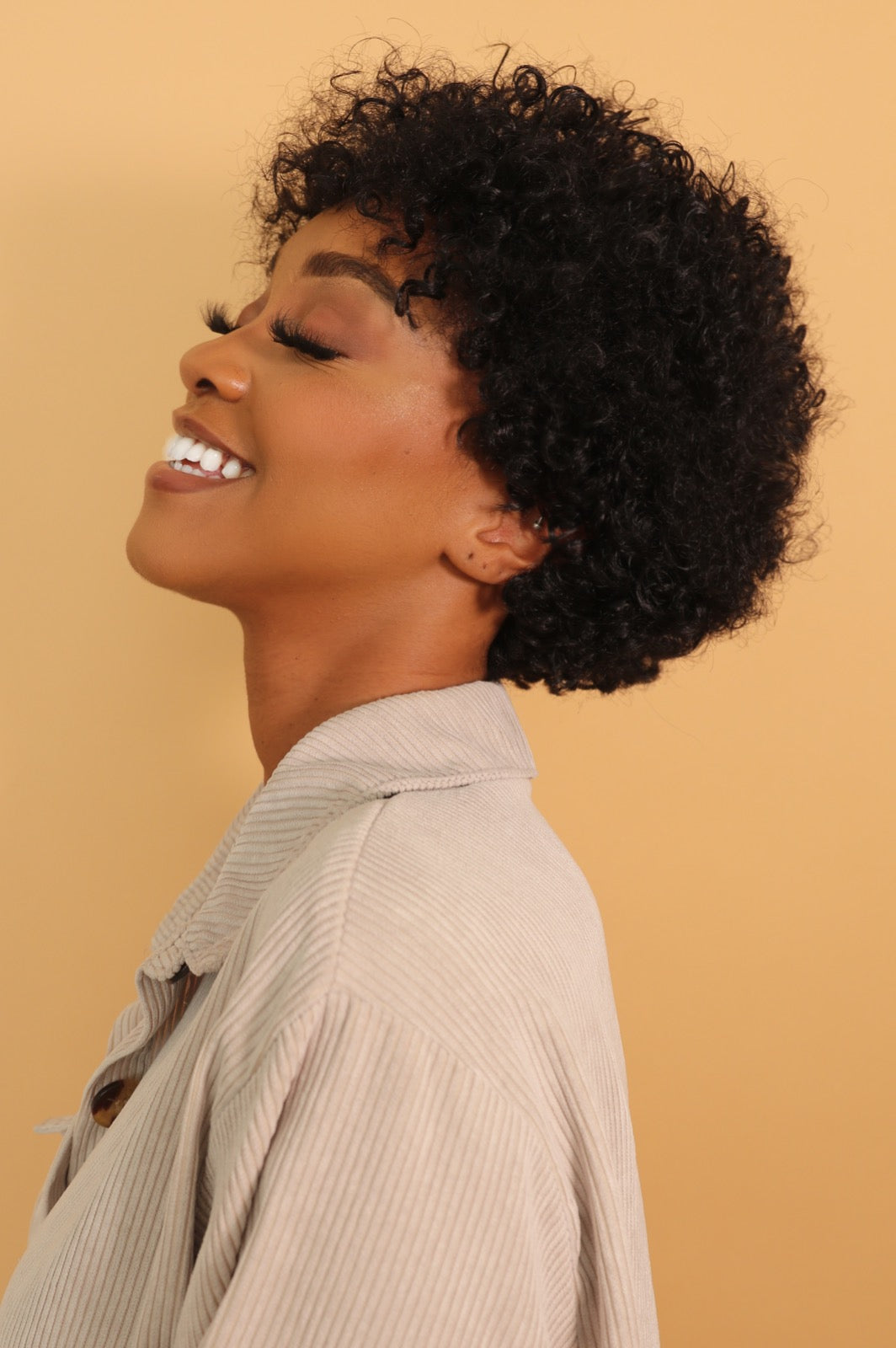 Foxxy Brown Short Black Afro Wig