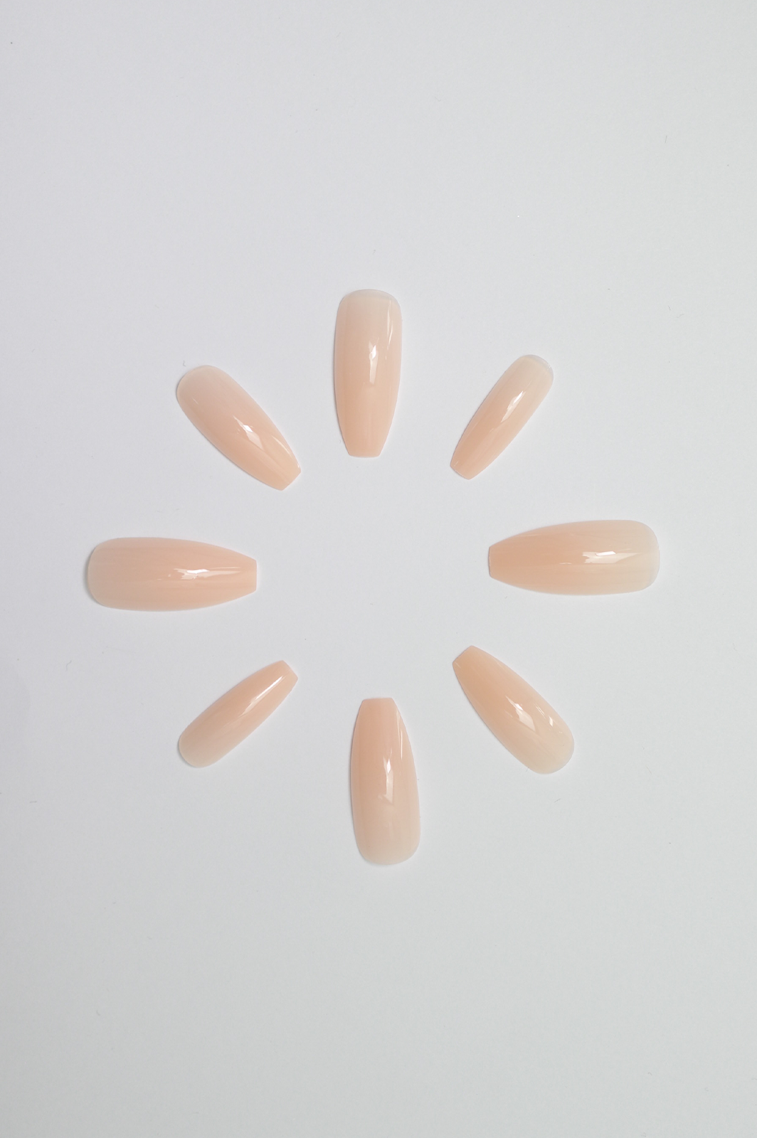 French Vanilla Coffin Nails