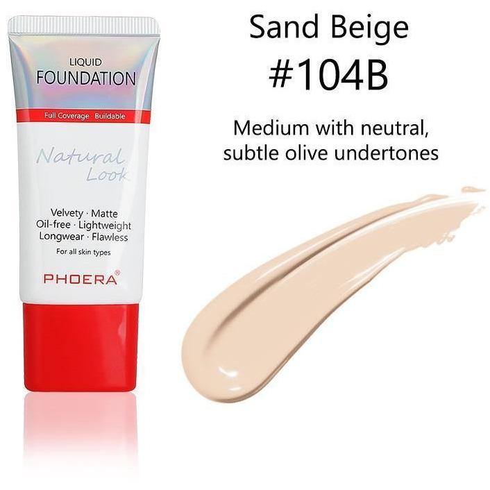 Phoera Flawless Lasting Matte Liquid Foundation Tube - Direct Savings Online 