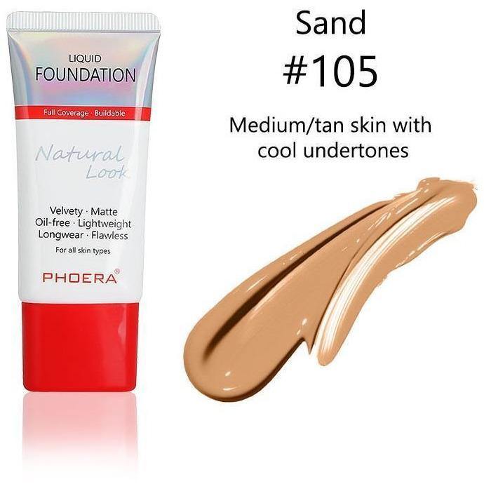 Phoera Flawless Lasting Matte Liquid Foundation Tube - Direct Savings Online 