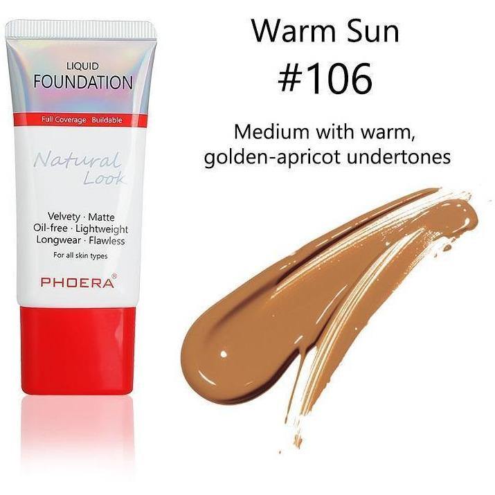 Phoera Flawless Lasting Matte Liquid Foundation Tube - Direct Savings Online 