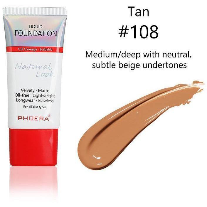 Phoera Flawless Lasting Matte Liquid Foundation Tube - Direct Savings Online 