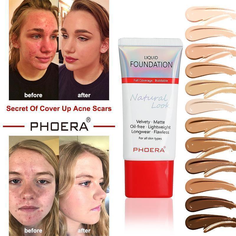 Phoera Flawless Lasting Matte Liquid Foundation Tube - Direct Savings Online 