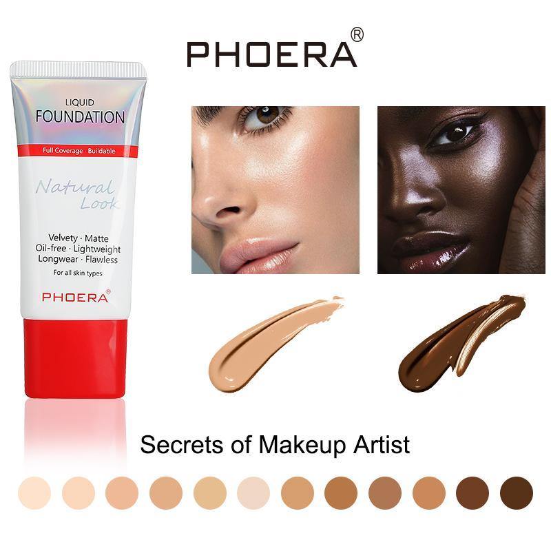 Phoera Flawless Lasting Matte Liquid Foundation Tube - Direct Savings Online 