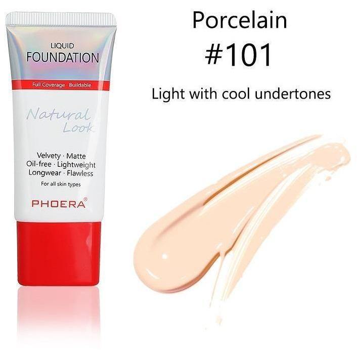 Phoera Flawless Lasting Matte Liquid Foundation Tube - Direct Savings Online 