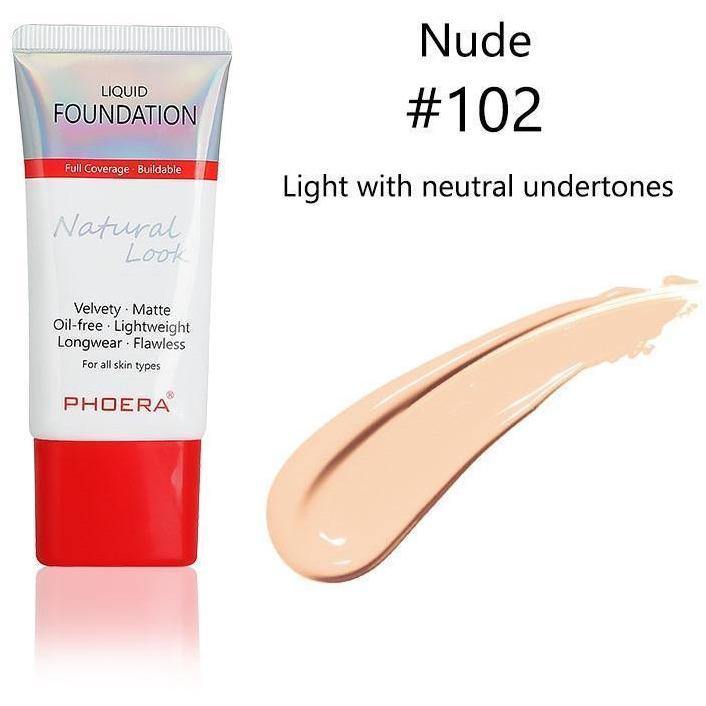 Phoera Flawless Lasting Matte Liquid Foundation Tube - Direct Savings Online 