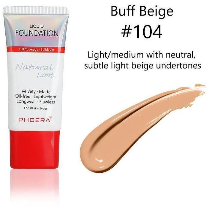 Phoera Flawless Lasting Matte Liquid Foundation Tube - Direct Savings Online 