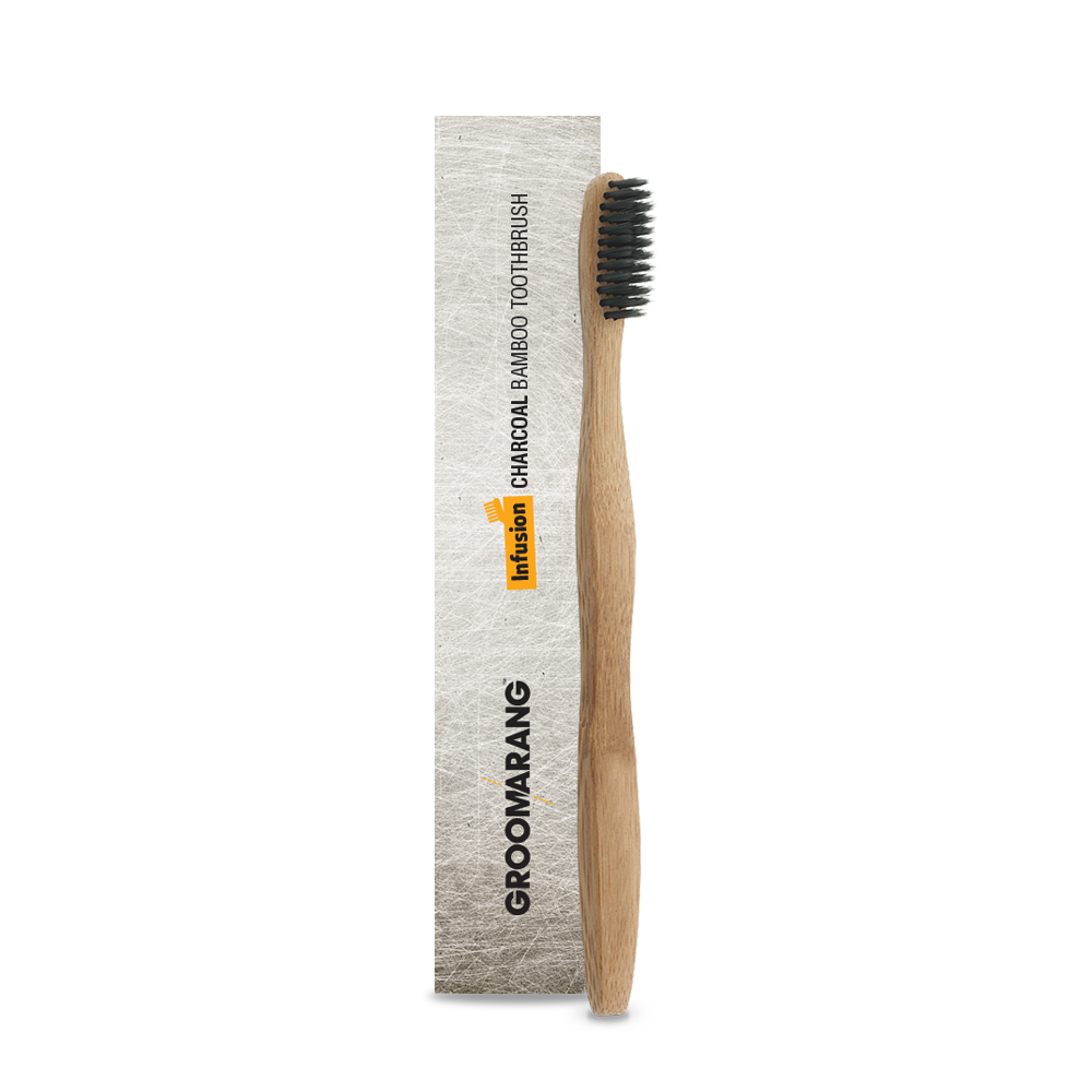Charcoal Powder & Bamboo Toothbrush