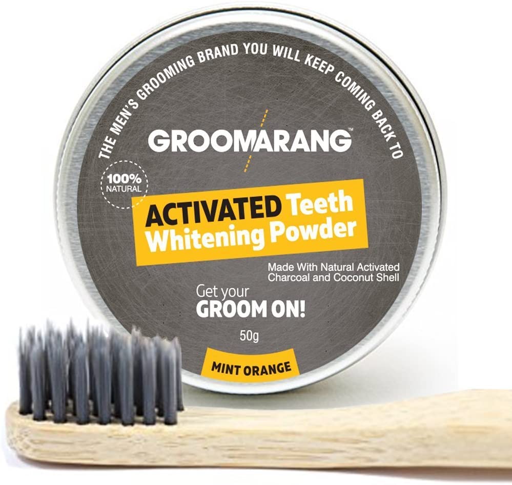 Charcoal Powder & Bamboo Toothbrush