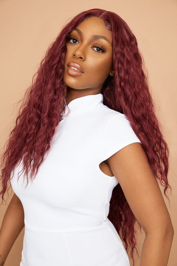 Ivy Long Wavy Red Wig