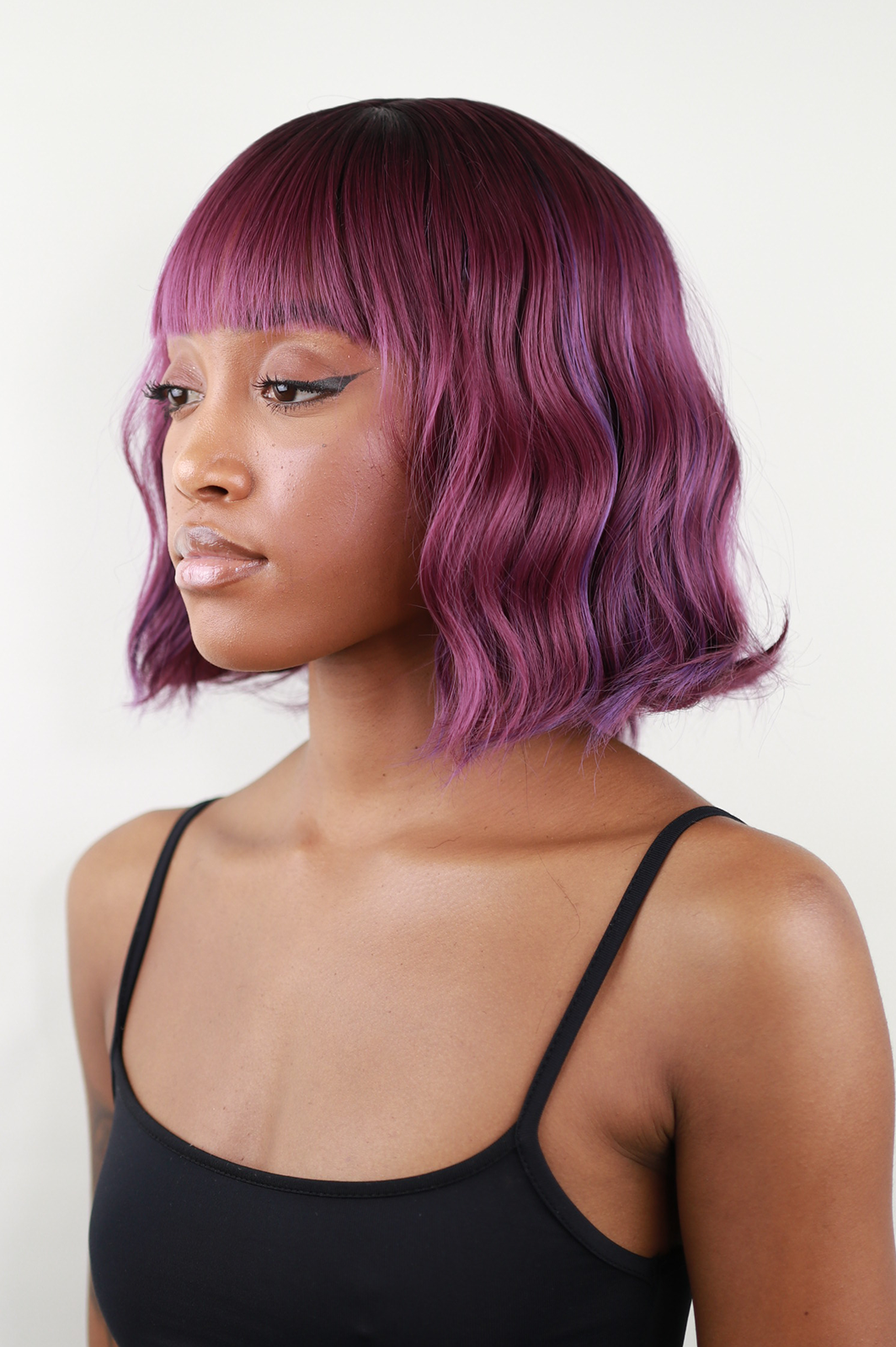 Ming Wavy Wig with Bangs