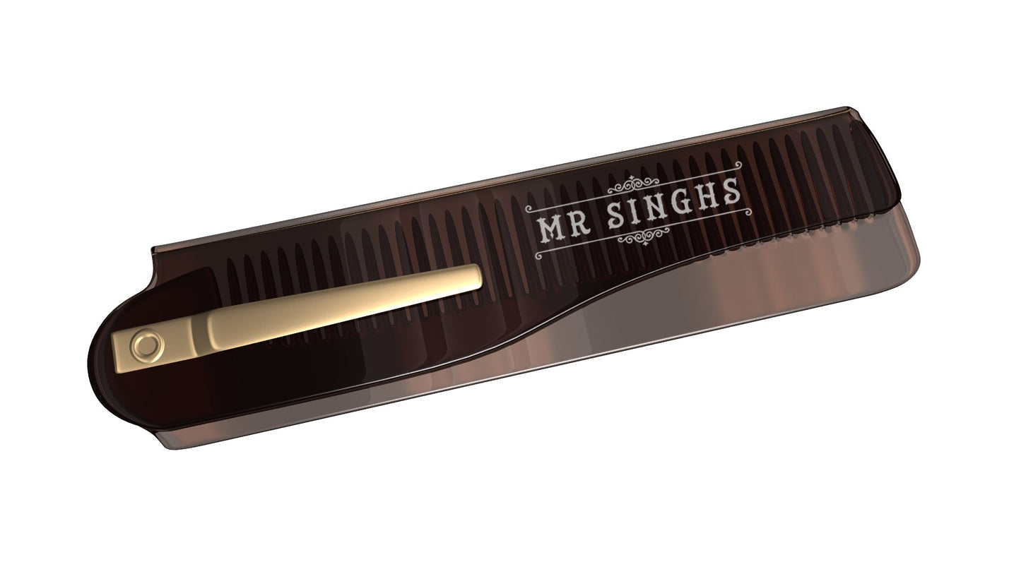 Handmade Beard Comb & Beard Oil & Moustache Comb