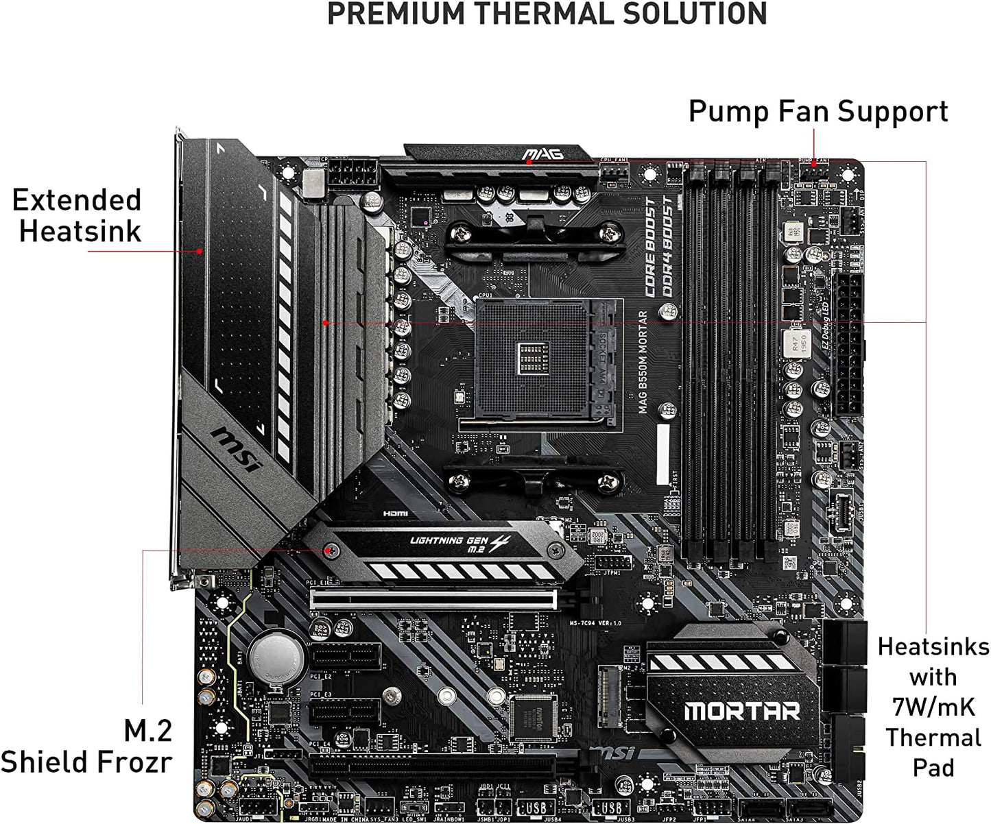 MSI MAG B550M MORTAR Motherboard mATX