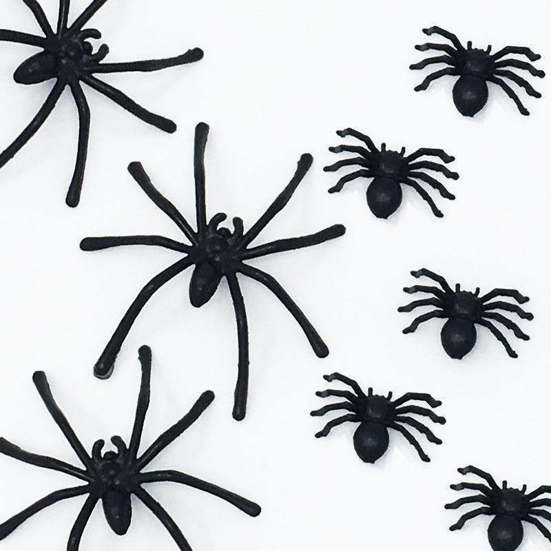 100pcs Fake Spider Halloween - Direct Savings Online 