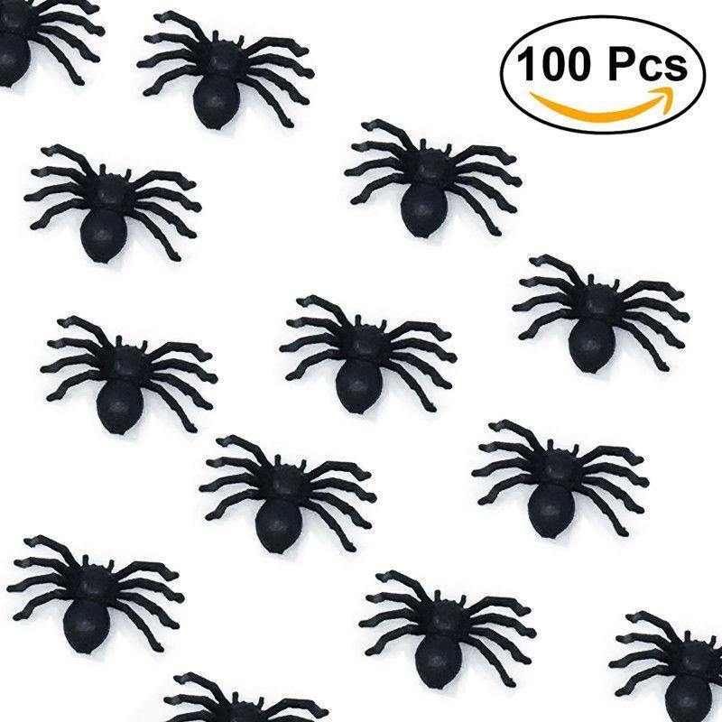 100pcs Fake Spider Halloween - Direct Savings Online 