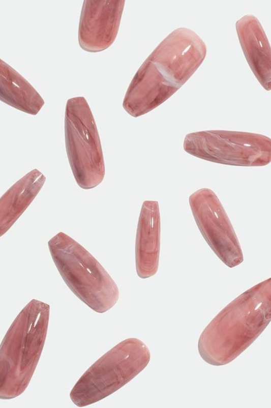 Rosa Coffin Nails