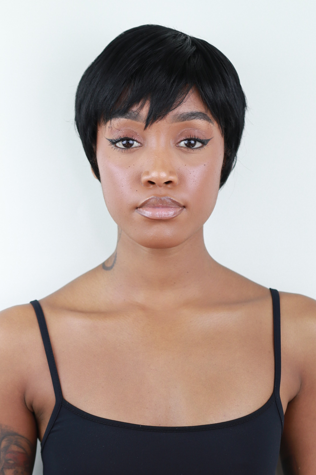 Sauce Black Straight Pixie Wig