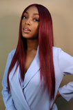 Scarlet Long Straight Red Wig