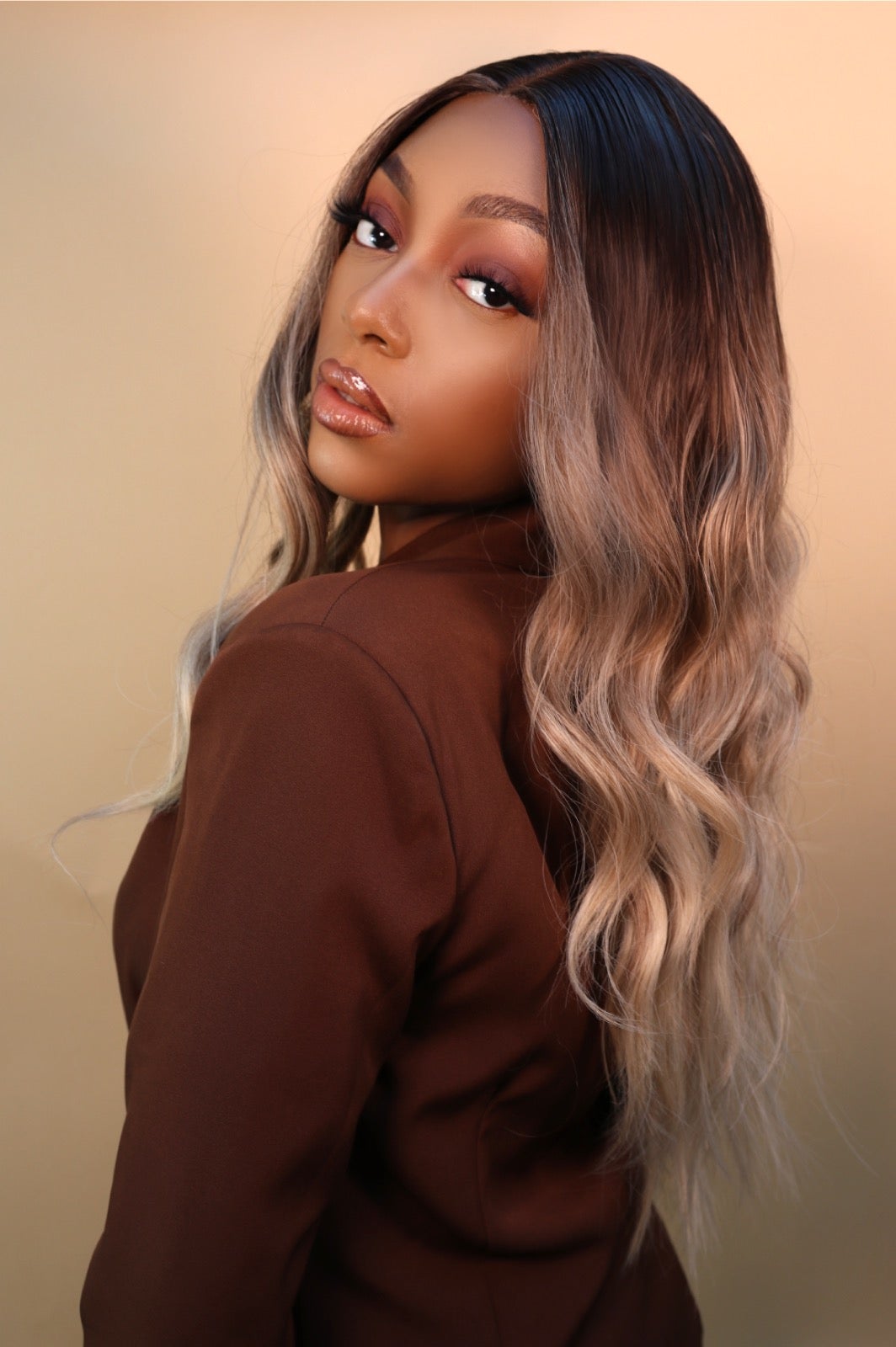 Shakira Long Wavy Brown Wig