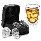 3D Skull Shape Ice Cube Tray