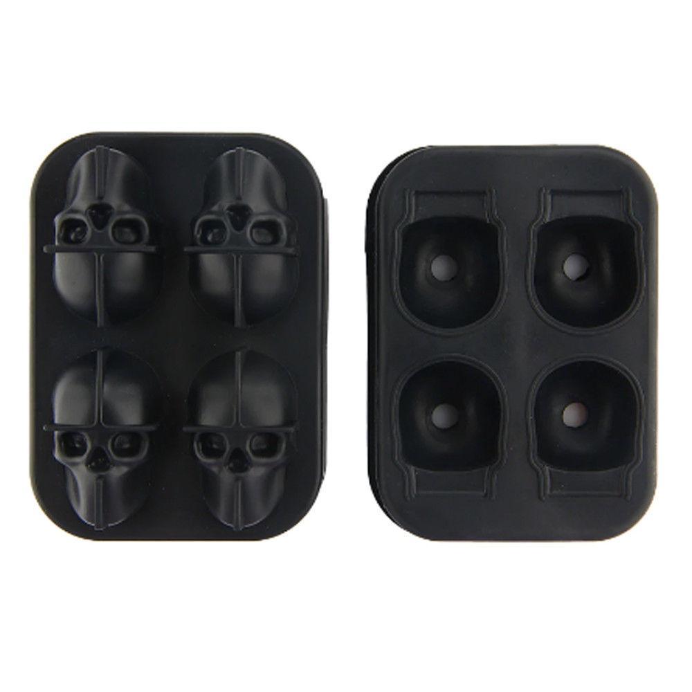 3D Skull Shape Ice Cube Tray