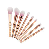 Unicorn Rose Gold Makeup Brush Set